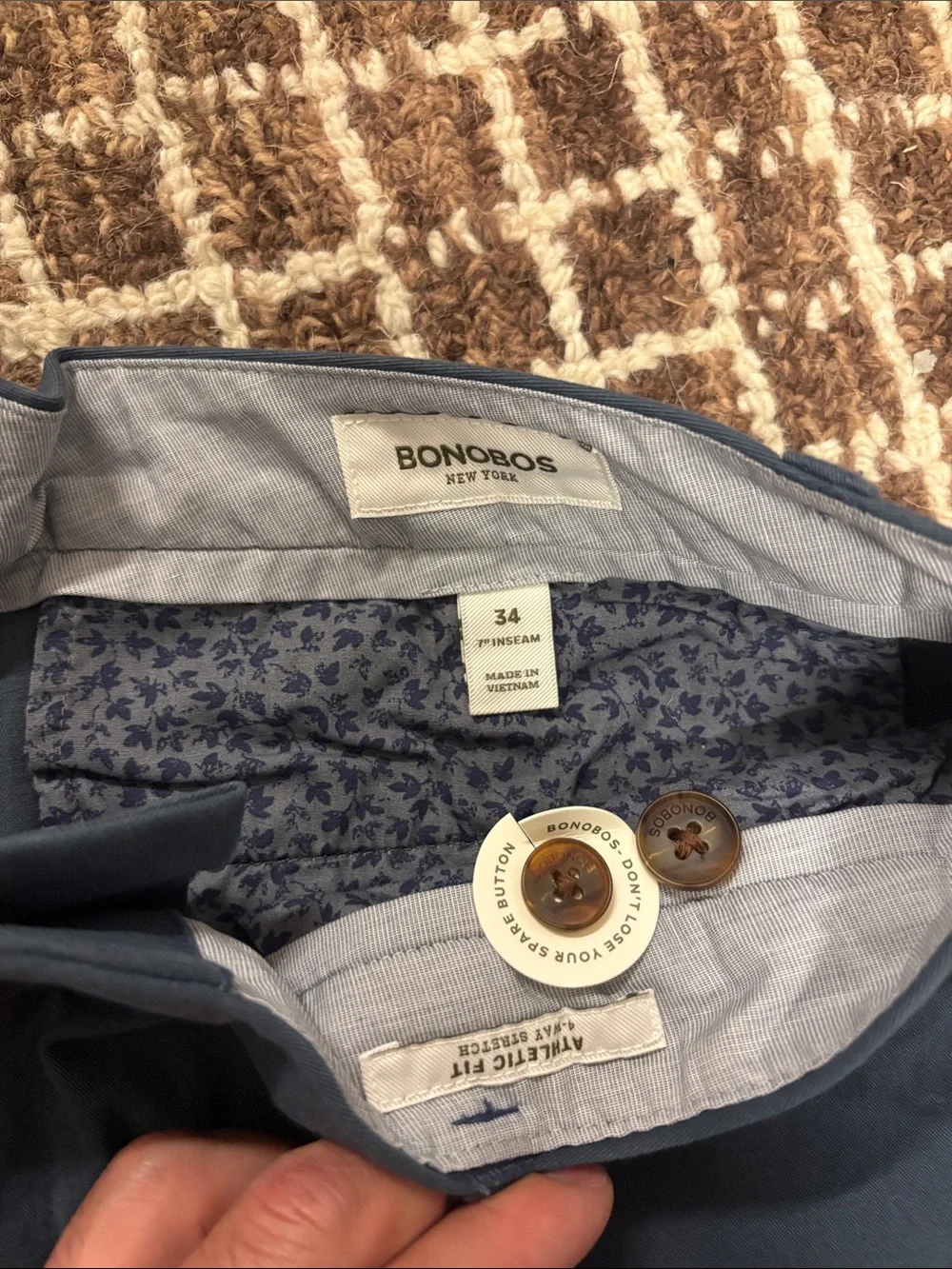 Bonobos Chin Blue and Stone Casual Shorts Bundle